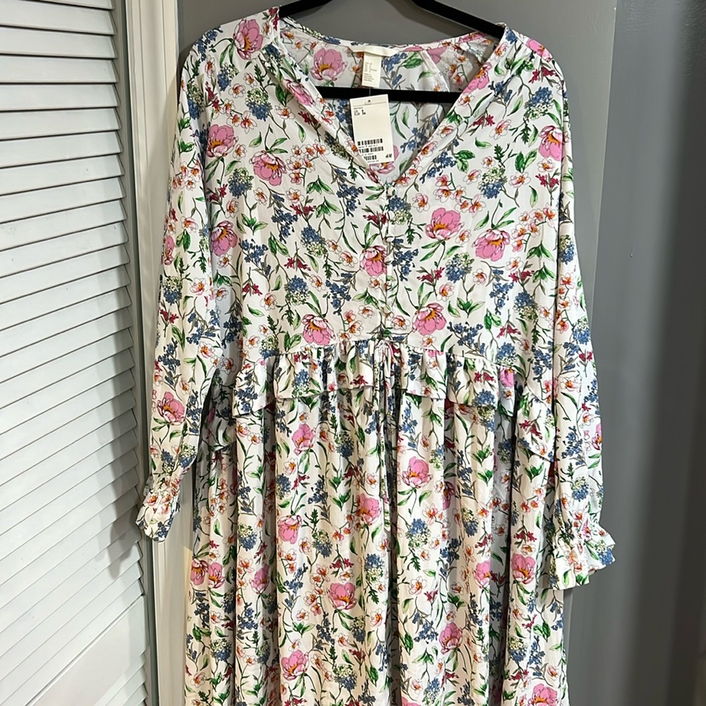 H&M Floral Shirt Dress